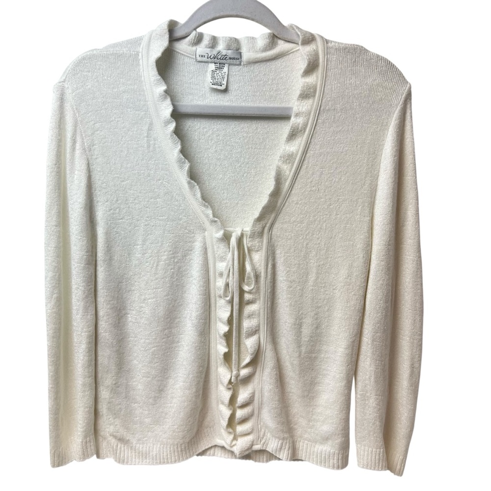 White Cardigan Sweater by The White House Medium